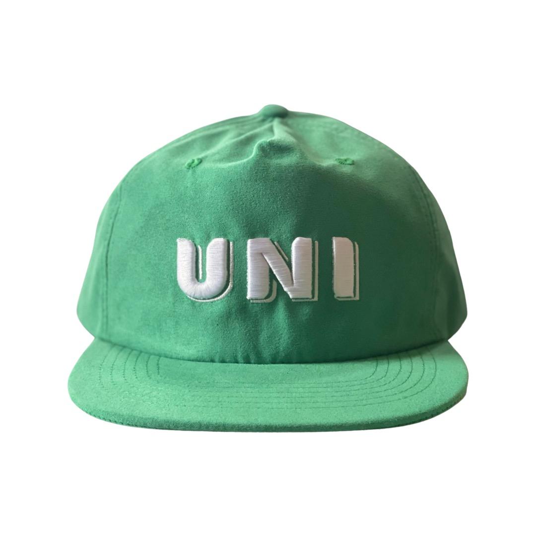 Green Suede 5 Panel Hat